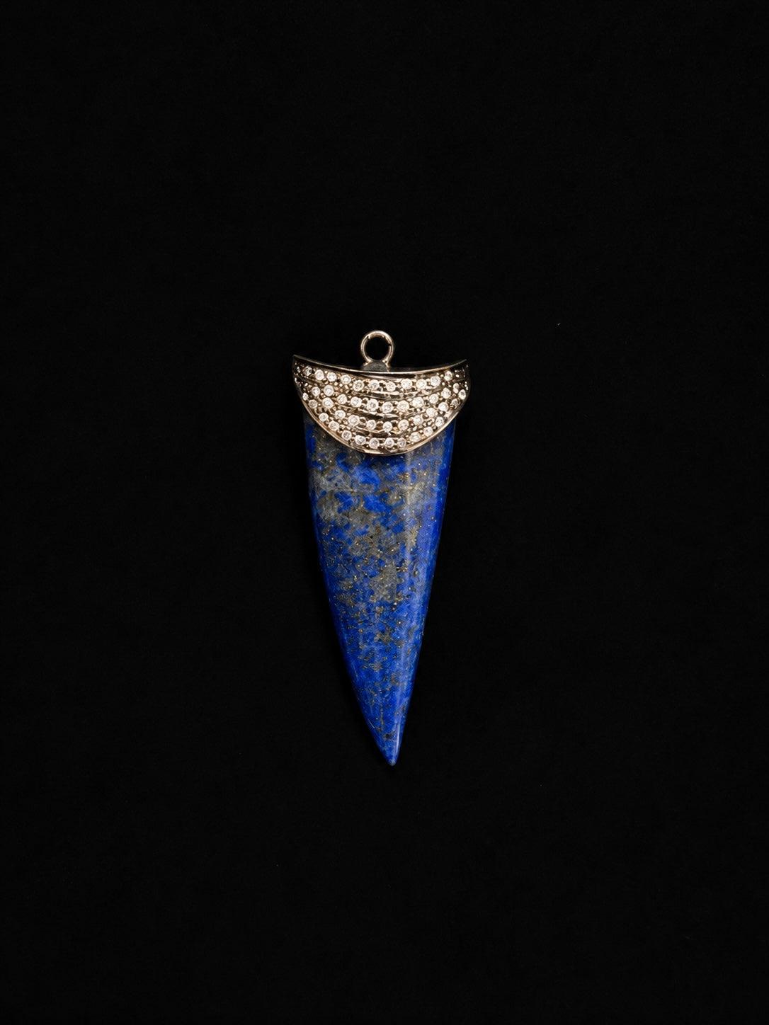 Lapis Shark Tooth Charm
