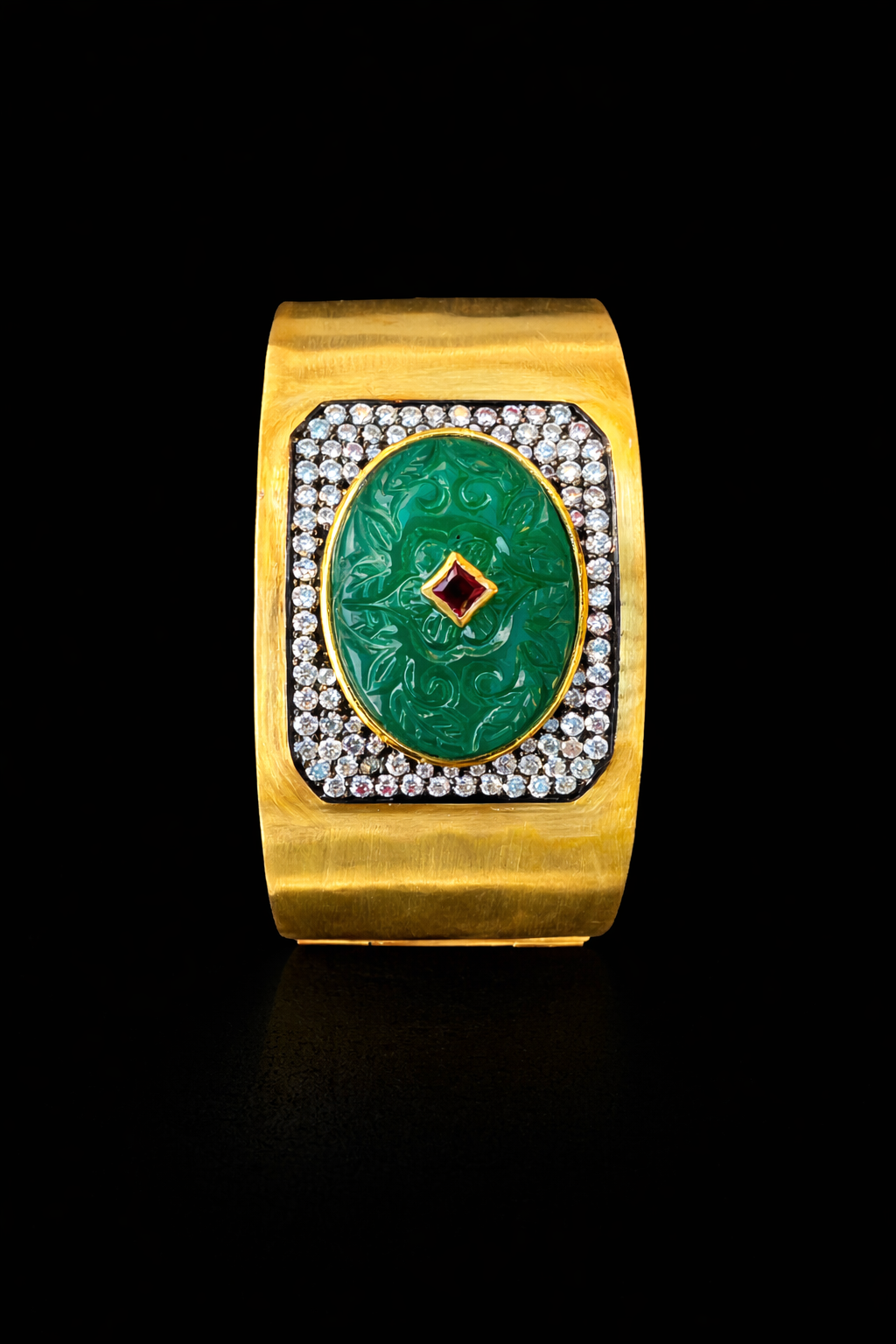 Green Onyx Bangle